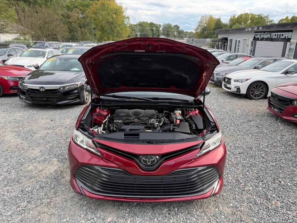 TOYOTA CAMRY 2018 LE – 69K Miles | Wine Red | Call 📞 0244568056 | Pay Ghana Cedi (GHS) Equivalent